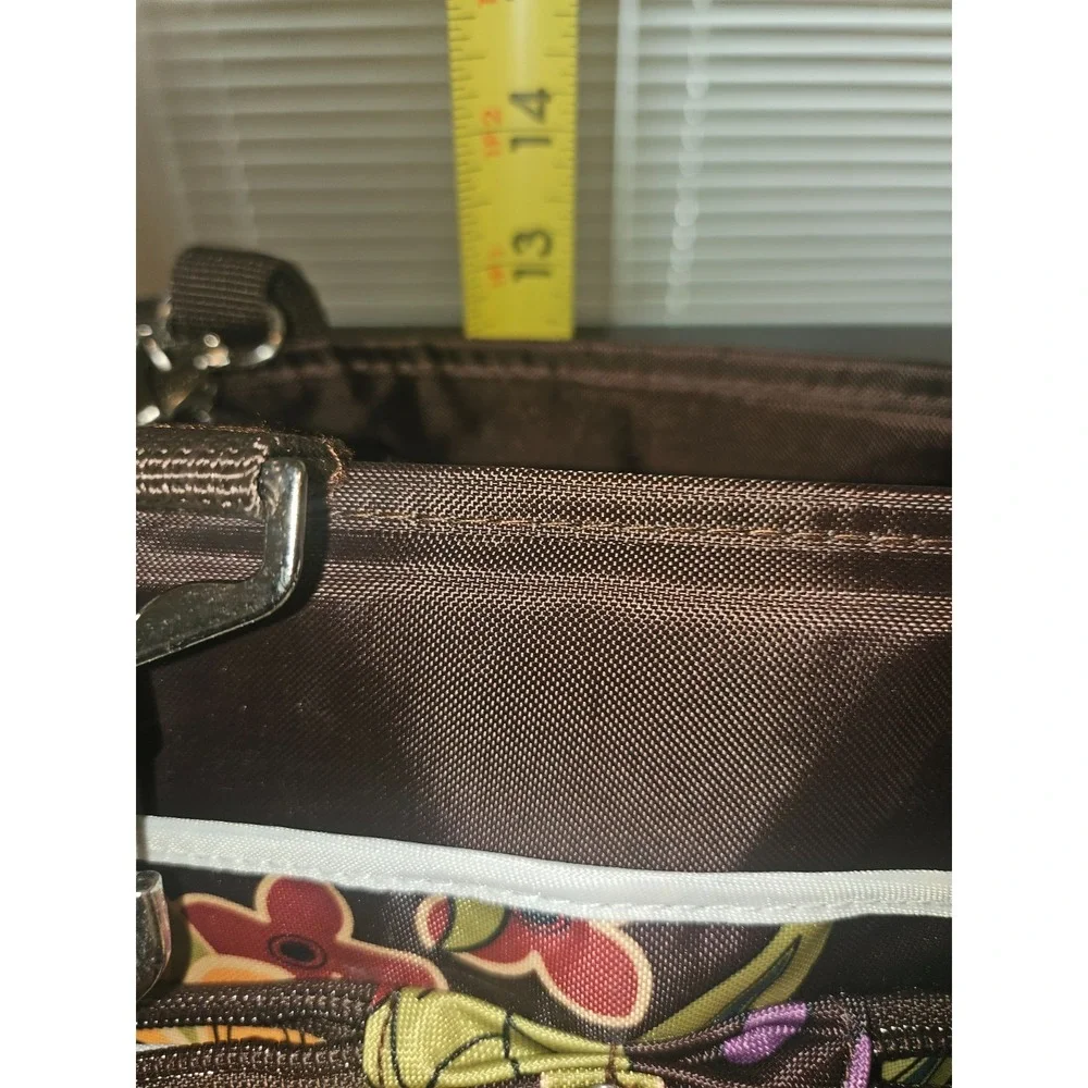 Longaberger Sisters Bliss‎ Baby Diaper Bag w Changing Pad Brown Floral Shower